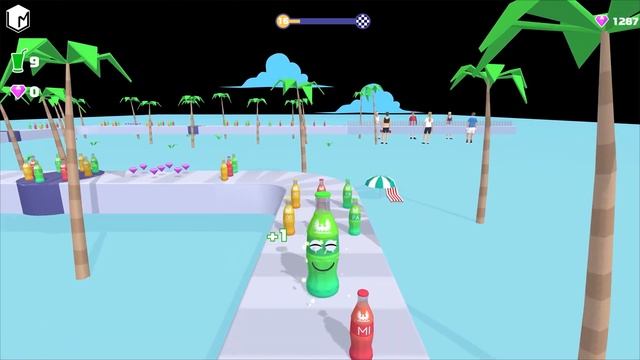 Juice Run Fullscreen 4k 60fps Gameplay All Levels iOS,Android Walkthrough смотреть онлайн