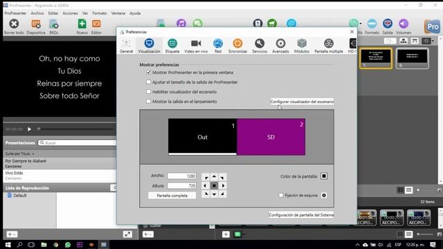Usar el Visualizador de Escenario en Propresenter 6 смотреть онлайн