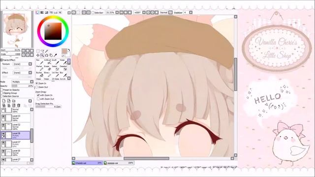 Marshmallow Chibi Kitty (Paint Tool Sai) Speedpaint смотреть онлайн