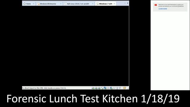Forensic Lunch Test Kitchen 1/18/19 Windows 7 New RECMD смотреть онлайн