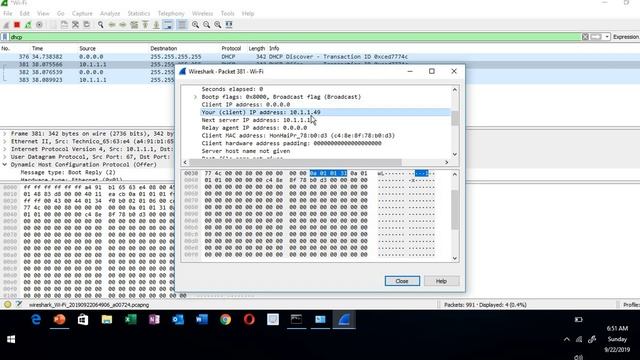 DHCP In Wireshark