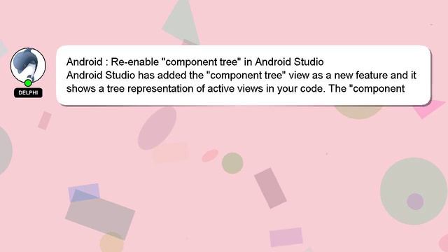 Android : Re-enable "component tree" in Android Studio смотреть онлайн