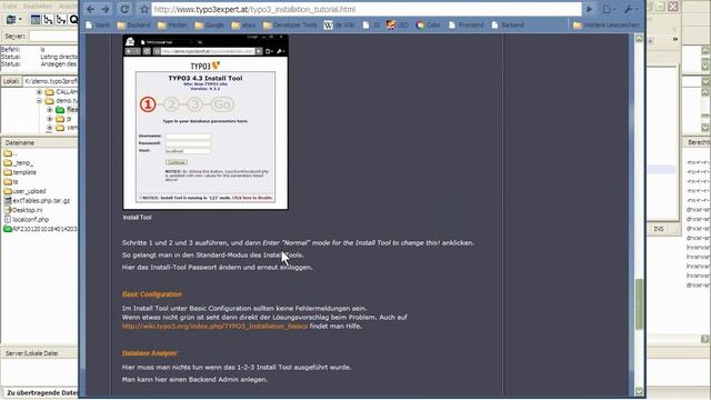Teil 2b - Installation von TYPO3 - Tutorial TYPO3 4.3.1 mit Autoparser und YAML 3.2.1 Framework смотреть онлайн