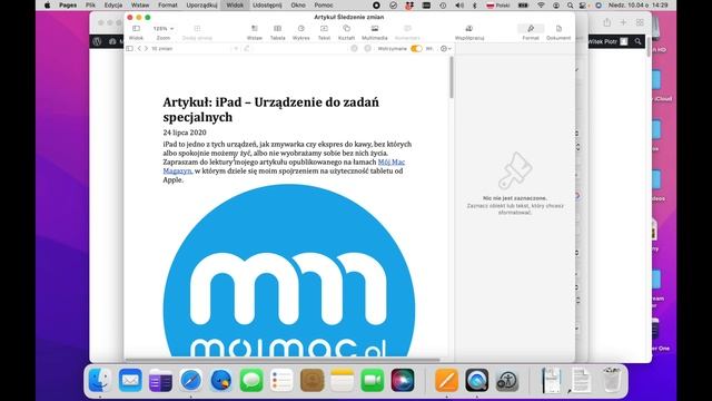 📑 Śledzenie zmian i komentarzy z VoiceOver w Pages na macOS смотреть онлайн