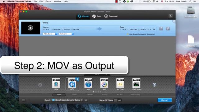 iSkysoft iMedia Converter Deluxe- How to Play MTS/M2TS Files on Mac смотреть онлайн