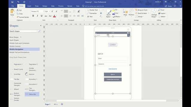 How to use Visio templates to create a mobile app wireframe diagram? смотреть онлайн
