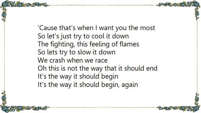 Colbie Caillat - Begin Again Lyrics смотреть онлайн