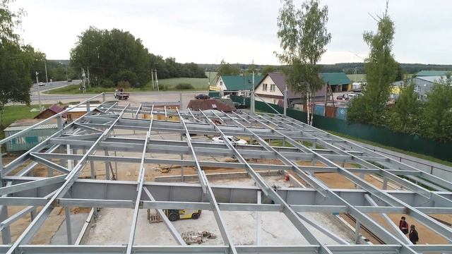 Строительство магазина в МО, п. Шаховская. ТВОЙ АНГАР смотреть онлайн