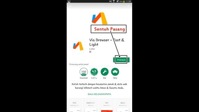 TUTORIAL MENGUNDUH APLIKASI VIA BROWSER - FAST & LIGHT смотреть онлайн
