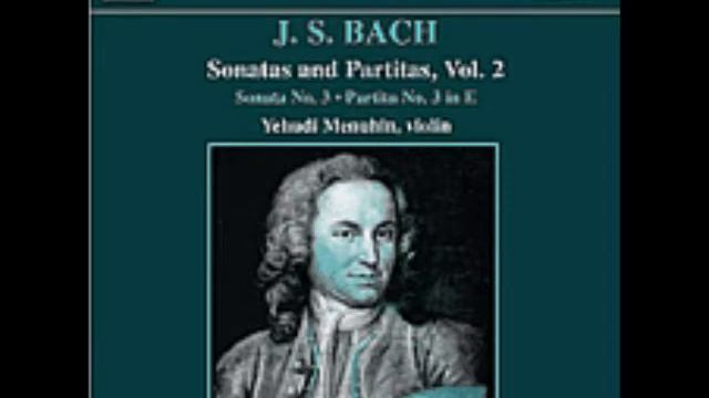 Bach Sonata No. 3 in E major,BWV 1016 with Wanda Landowska and Yehudi Menuhin "Allegro" PART II смотреть онлайн