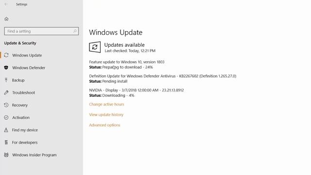 Download Feature update to Windows 10 version 1803 in Windows update in Windows 10 insider preview смотреть онлайн
