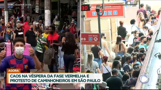 São Paulo tem protesto de caminhoneiros e aglomeração em estação de metrô смотреть онлайн