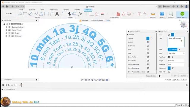 Text on a Path - A Simple Fusion 360 Script смотреть онлайн