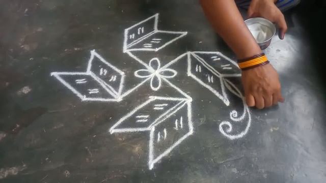 Aani matham Vanna Kolam//Pandaga muggulu//easy rangoli//29//7*1 state смотреть онлайн