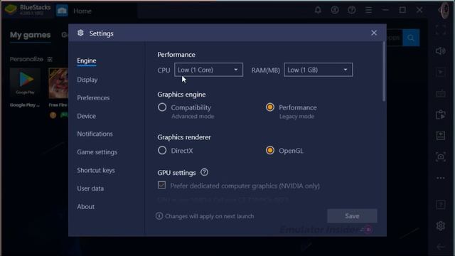 BlueStacks 4 Lag Fix, Best Settings For 4gb RAM Low End PC. смотреть онлайн