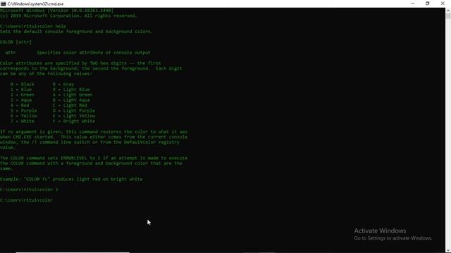 How to Change Colours in Command Prompt in Windows || CMD color change смотреть онлайн