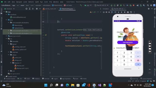 Salary calculation #Android Studio project смотреть онлайн