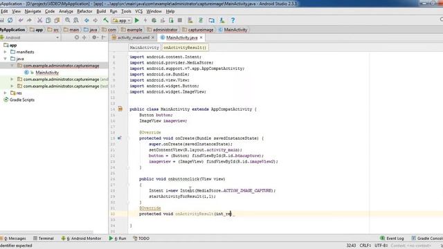 Get photo with camera in Android Studio #1 смотреть онлайн