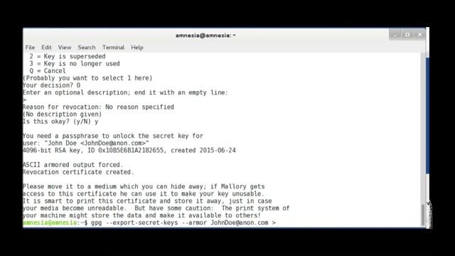 John's Desk - How To - Creating the Perfect GPG Keypair In Tails смотреть онлайн