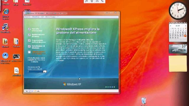Installare Windows XP su macchina virtuale (Virtual PC 2007) pt2 смотреть онлайн
