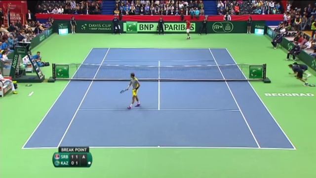 Highlights: Novak Djokovic (SRB) v Aleksandr Nedovyesov (KAZ) смотреть онлайн