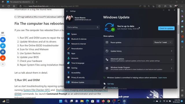 The computer has rebooted from a bugcheck смотреть онлайн