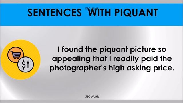 PIQUANT # Improve English # Meaning and 5 sentences # GRE CAT GMAT word # SSC Words смотреть онлайн