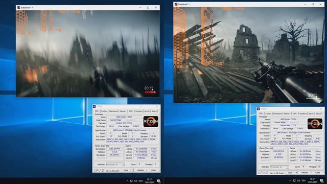 5 Games On Ryzen 7 1700 8C/16T vs. 4C/4T (4+0) смотреть онлайн