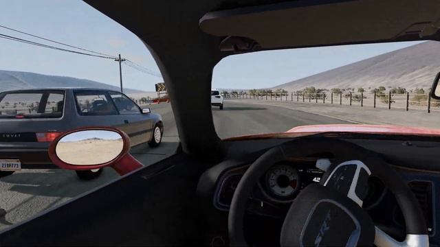 POV you drive Dodge SRT Demon - BeamNG Drive смотреть онлайн
