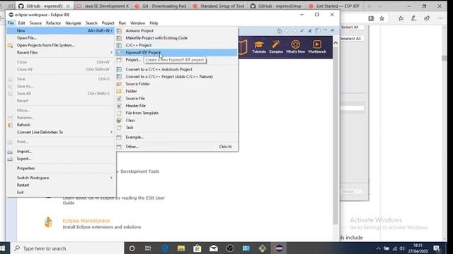 ESP-IDF Easy Setup in Eclipse on Windows | IDF-ECLIPSE-PLUGIN| ESP32 смотреть онлайн