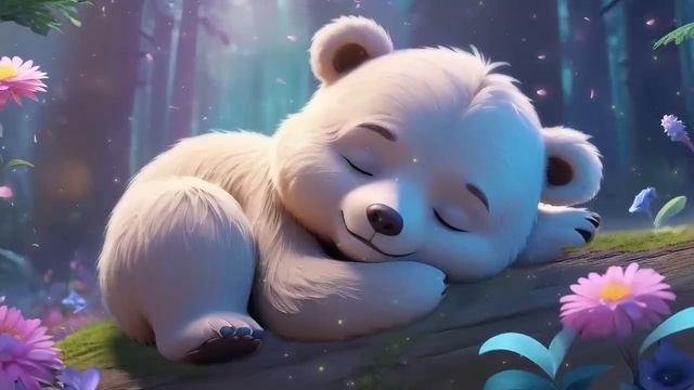 Колыбельная музыка для малышей без слов 💤 Успокаивающая для быстрого сна ✨ Мишка в лесу смотреть онлайн