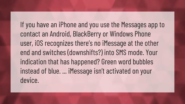 Do blocked iMessages turn green? смотреть онлайн