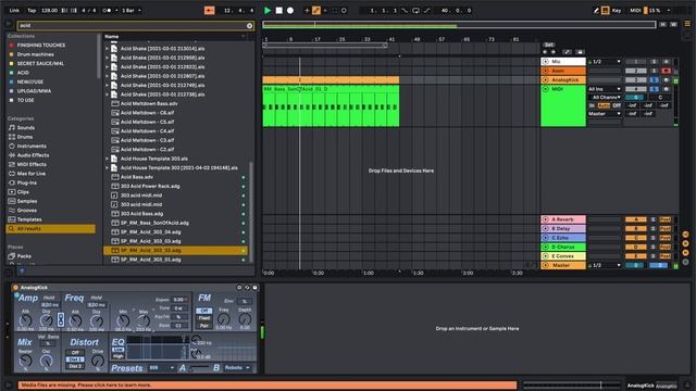 How To Make An Acid Bassline In 60 Seconds In ABLETON LIVE смотреть онлайн