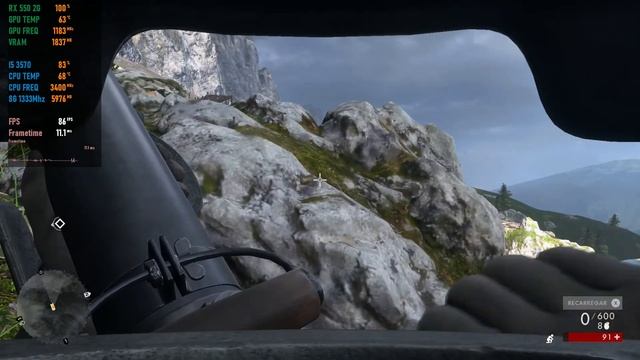 Battlefield 1 - I5 3570 + RX RX 550 2GB + 8GB RAM смотреть онлайн