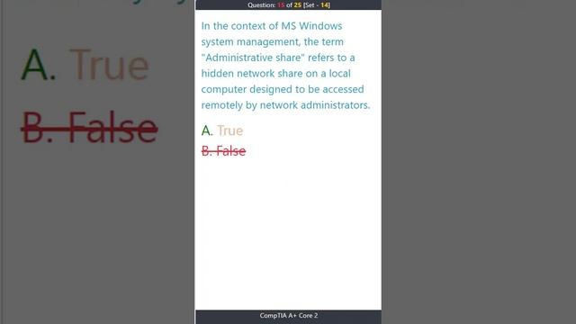 Set-14 CompTIA, A+ Certification Core 2 (220-1002) Practice Text, Portrait Mode смотреть онлайн