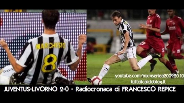 JUVENTUS-LIVORNO 2-0 - Radiocronaca di Francesco Repice (19/9/2009) Radio Rai смотреть онлайн