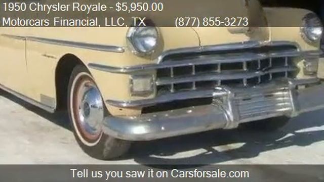1950 Chrysler Royale For Sale Coupe for sale in Headquarters смотреть онлайн