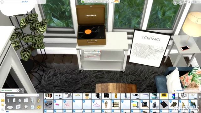 Sims 4: Kitchen + Living Space // Speed Build смотреть онлайн