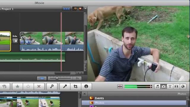 9 How to insert a still photo and crop video in iMovie 11.mp4 смотреть онлайн