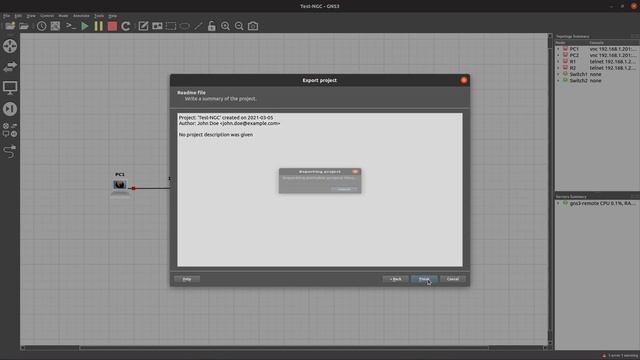 Export and Import Portable Project in GNS3 смотреть онлайн