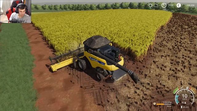 CR 9080 BOTANDO PRESSÃO NA COLHEITA DO ARROZ | Farming Simulator 19 | Os Pioneiros - Episódio 61 смотреть онлайн