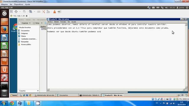 Conectar Ubuntu a un servidor Windows 2008 server, Terminal Server смотреть онлайн
