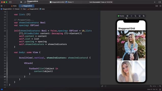 SwiftUI 3.0: Staggered Grid With Matched Geometry Effect - Xcode 13 - WWDC 2021 смотреть онлайн