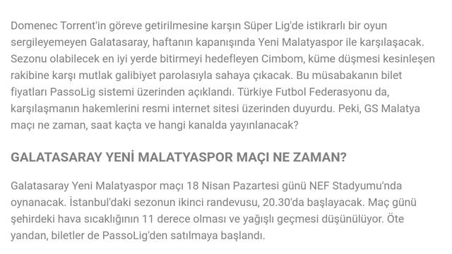Galatasaray - Yeni Malatyaspor maçı ne zaman, hangi kanalda, saat kaçta? смотреть онлайн