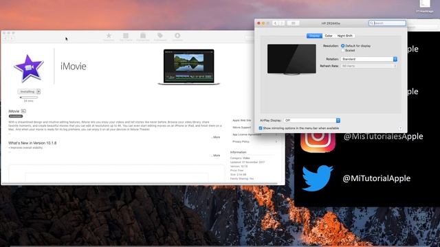 Instalar el editor de video iMovie sobre Mac High Sierra en Español смотреть онлайн