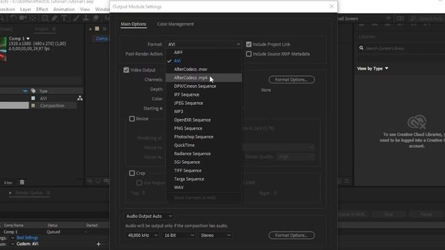 How to fix missing H.264 codec when rendering in After Effect Cc with After Codecs Plugin смотреть онлайн