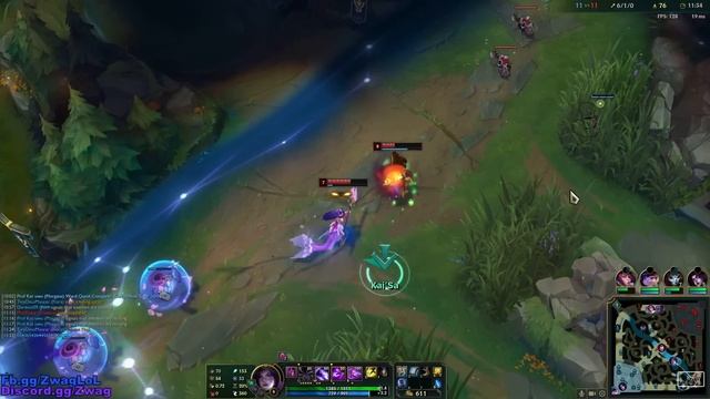 DODGE W OR DIE! FULL AP KAI'SA MID HAS A 7 SECOND CD NUKE! - League of Legends смотреть онлайн