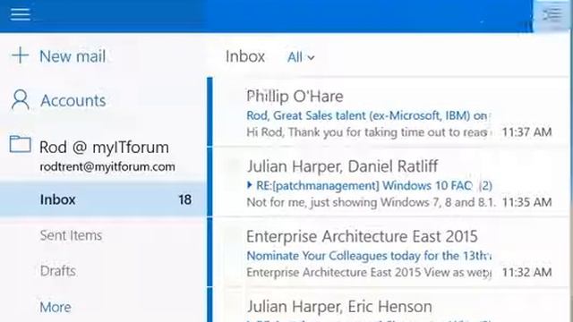 Windows 10 Mail Swipe Left to Delete смотреть онлайн