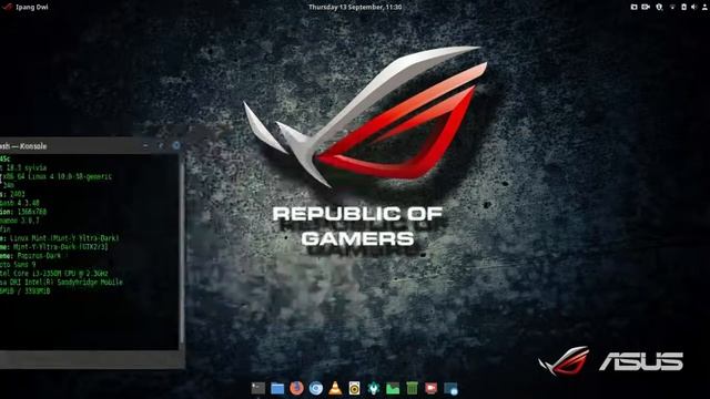 Custom Linux Mint ASUS ROG style 2018 смотреть онлайн