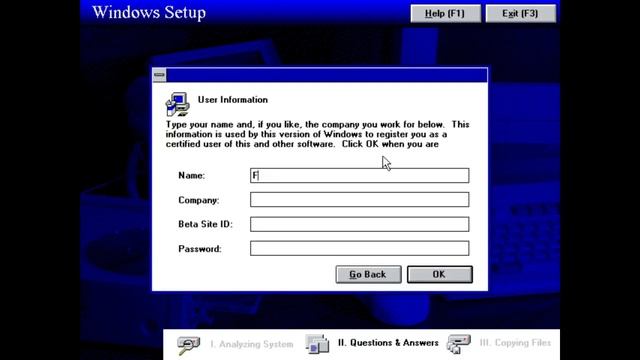 Installing Windows Chicago Build 81 смотреть онлайн